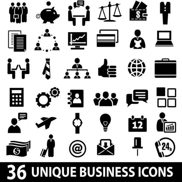 Businessiconsset — Wektor stockowy