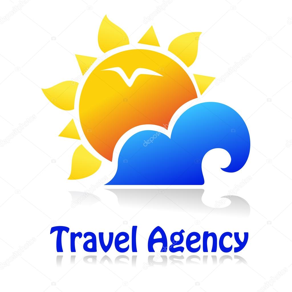 Logo for tourist industry: hotel, travel agency, outdoor company.