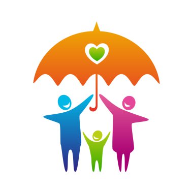 Download People Under An Umbrella Free Vector Eps Cdr Ai Svg Vector Illustration Graphic Art