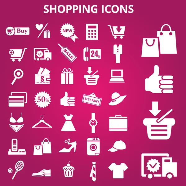 Shoppingicons — Stok Vektör