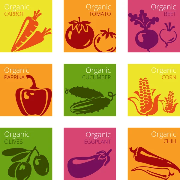 Organicveg — Vetor de Stock