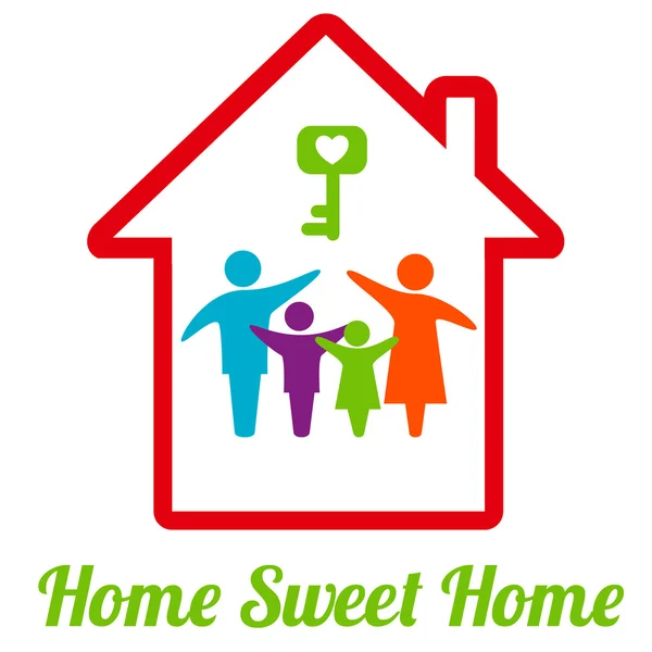 SweetHome — Vettoriale Stock