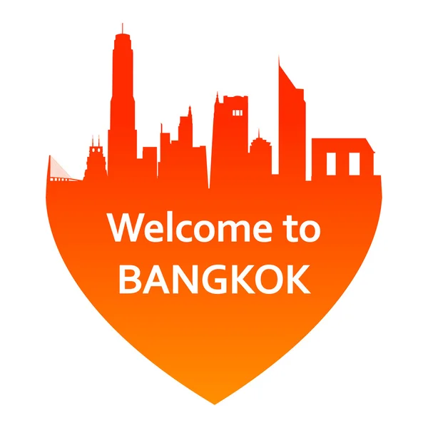 Bangkokw — Stockvektor
