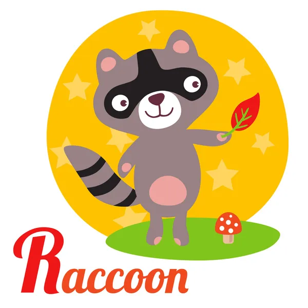 Raccoonl — Stock Vector