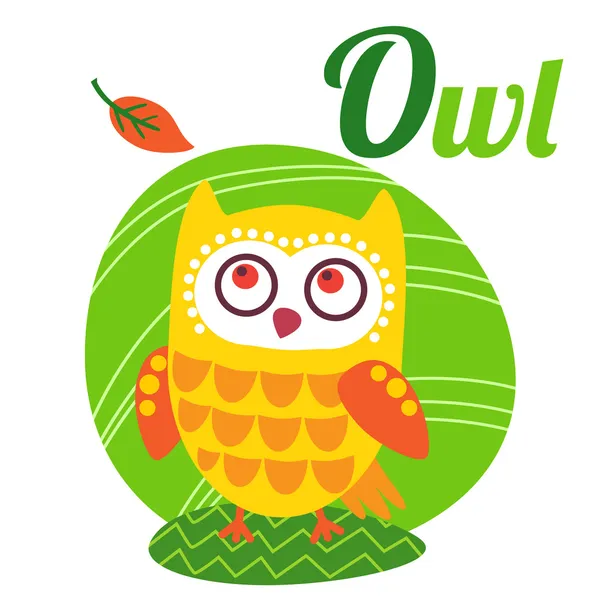 Owlletter — Vetor de Stock