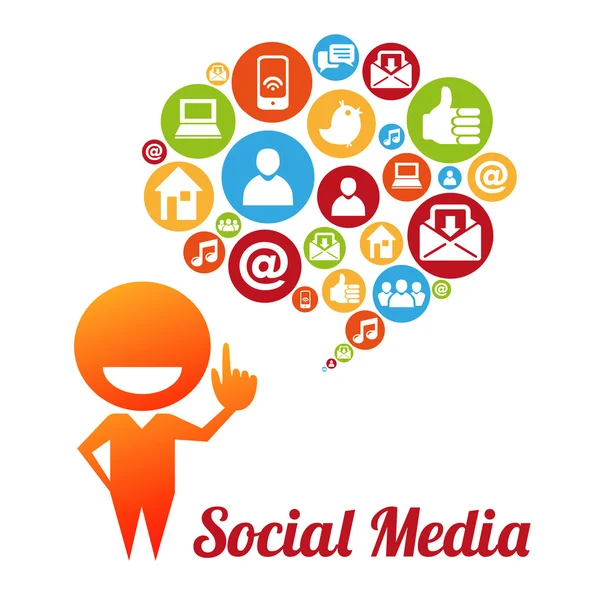 Socialmediai — Stockvektor