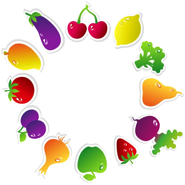 Fruitscircle — Vector de stock