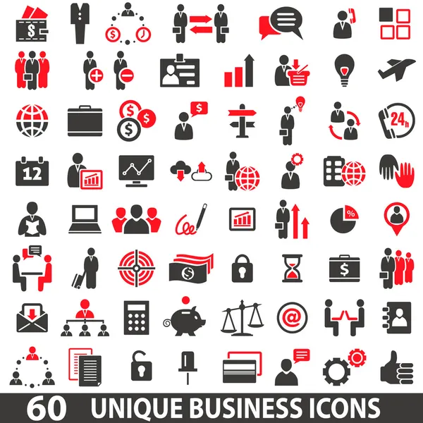 IconsBusinessRed — Stock Vector