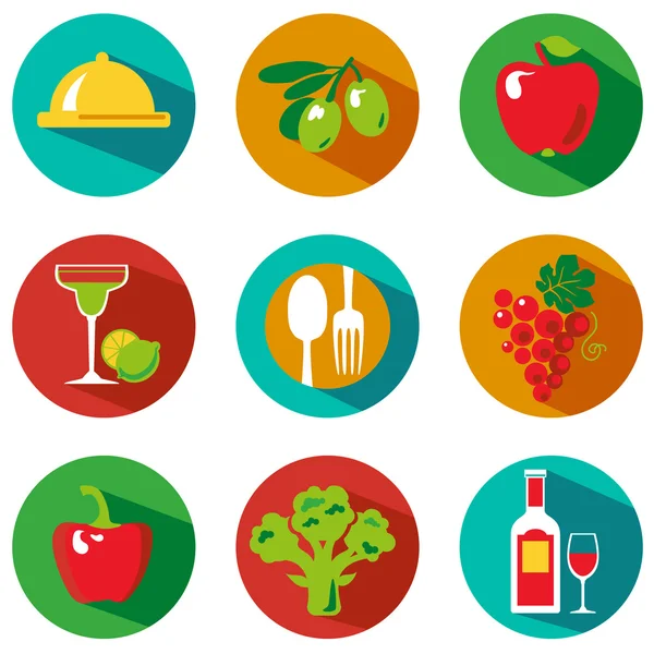 Alimentos grandes — Vector de stock