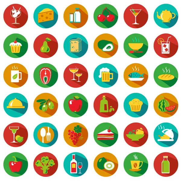 Alimentos grandes — Vector de stock