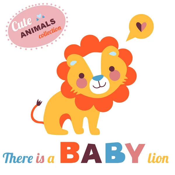 狮子宝宝 — 图库矢量图片