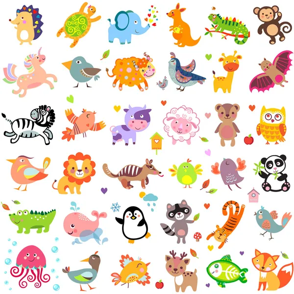 Animales BigThr — Vector de stock