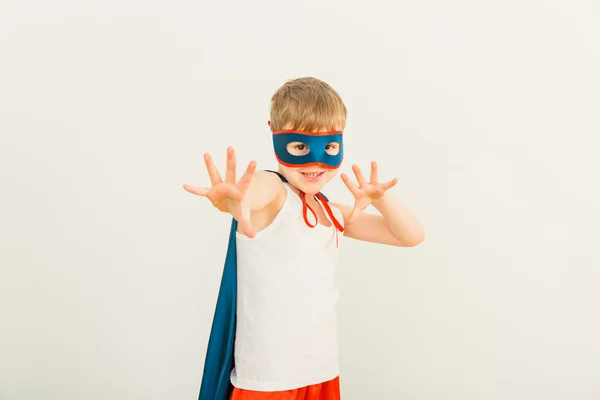 Funny power super hero — Stock Photo, Image
