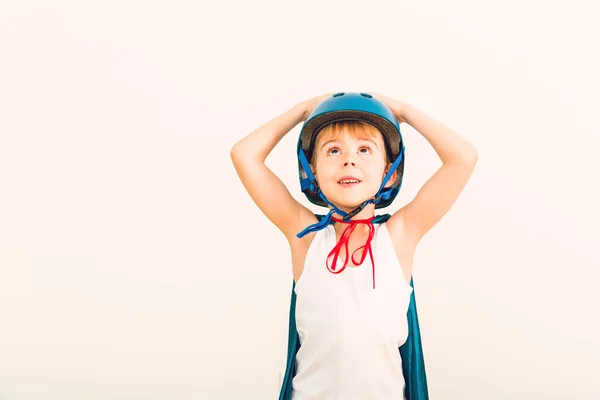 Funny super hero child — Stock Photo, Image