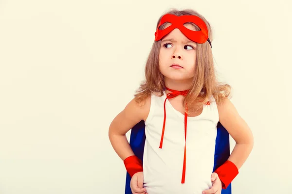 Супергерой девушка — стоковое фото