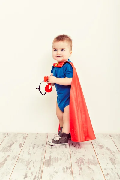 Super hrdina chlapec — Stock fotografie