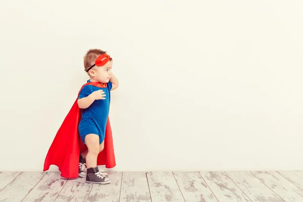 Super hjälte pojke — Stockfoto