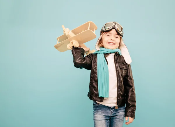 Menina no capacete Vintage — Fotografia de Stock