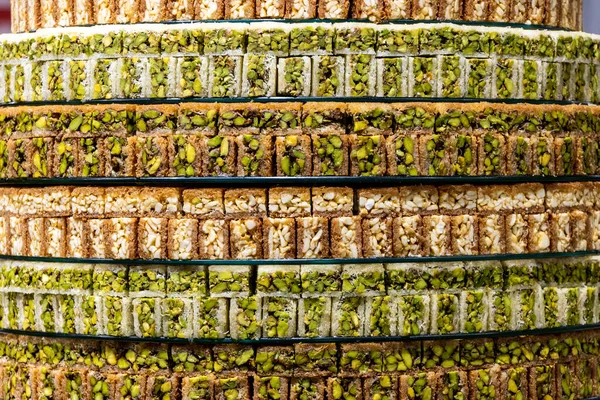 Různé Turecké Středovýchodní Sladkosti Cukrárně — Stock fotografie
