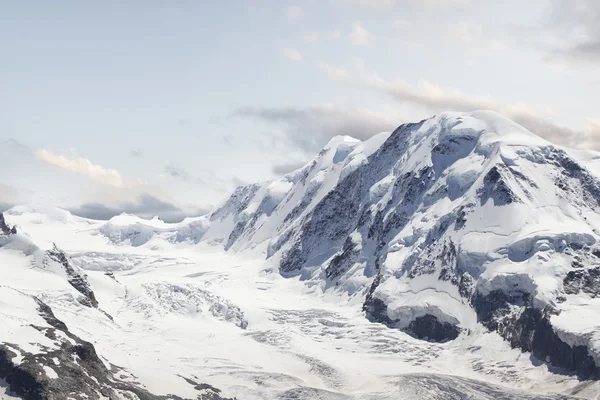 Ledovec. horské panorama krajiny. Švýcarsko — Stock fotografie