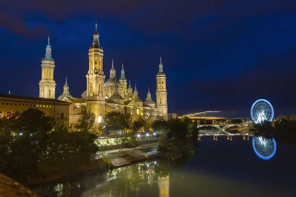 Zaragoza, pilar Katedrali, İspanya — Stok fotoğraf