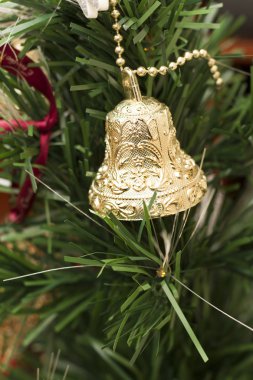 bir çan ile Noel dekorasyon