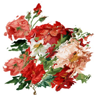 Kusursuz soyut desen. Tekstil deseni, çiçek ve geometrik baskı deseni tekstil tasarımı ve kumaşlar için.