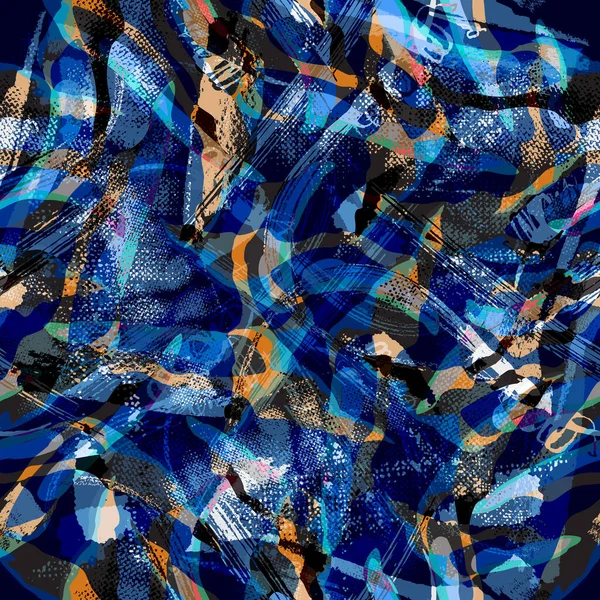 Seamless Abstract Pattern Textile Pattern Flower Geometric Print Pattern Textile — Stock Fotó