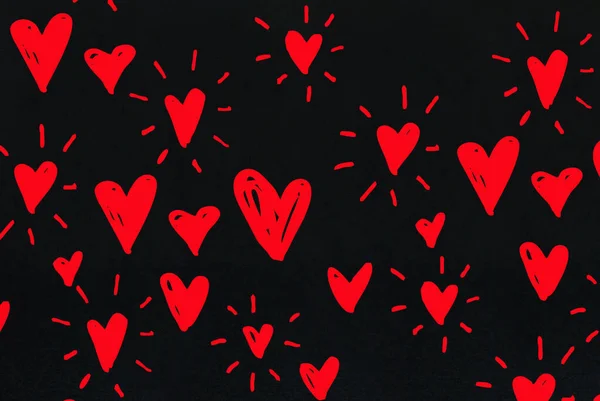 Srdce Láska Tvaru Rudého Srdce Valentýn Ilustrace — Stock fotografie