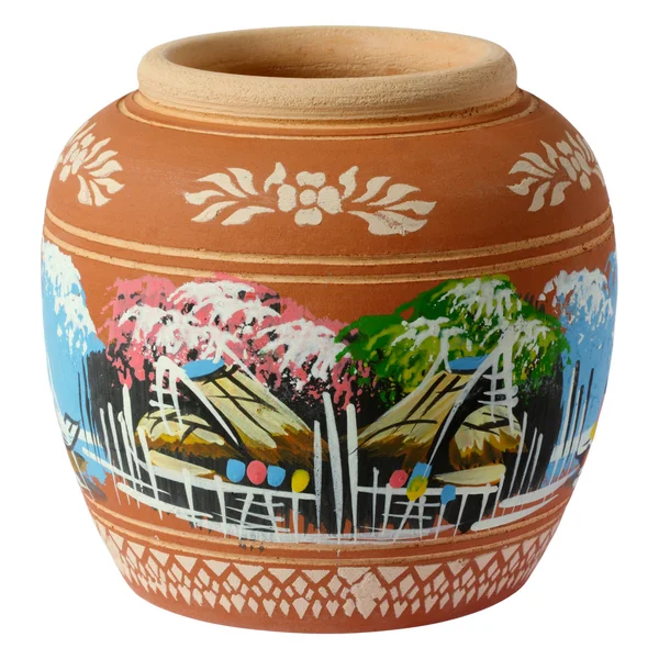 Pequeña cerámica de arcilla pintada — Foto de Stock