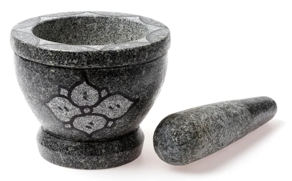 Stone mortar and pestle — Stock Photo, Image