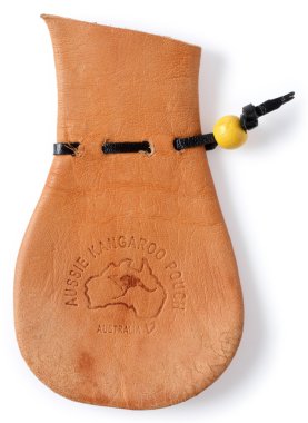 Kangaroo scrotum purse clipart