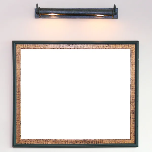 Photo frame on wall — Stock Photo, Image