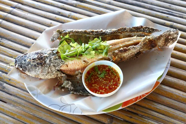 Gegrillter Schlangenkopf-Fisch — Stockfoto