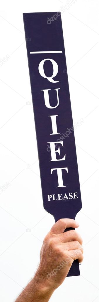 Quiet Please sign