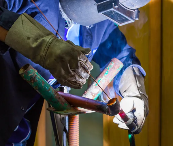 Argon welding — Stock Photo, Image