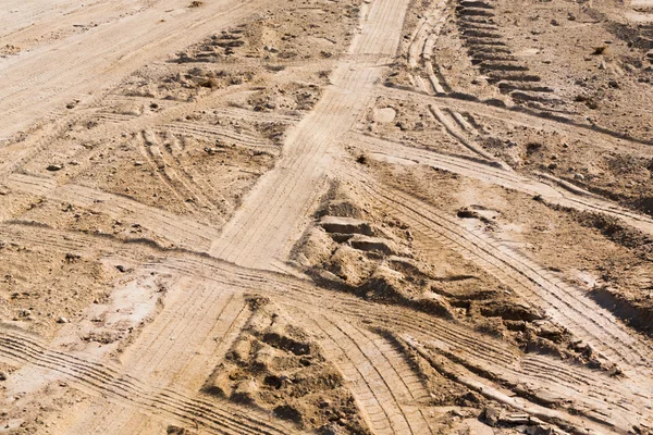 Wheel tracks — Stock Photo, Image