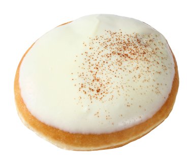 buzlu beyaz çikolata tarafından tepesinde poğaça