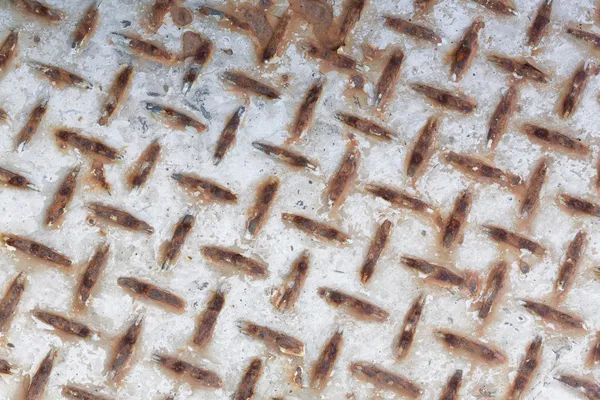 Grunge diamante placa de metal textura — Fotografia de Stock