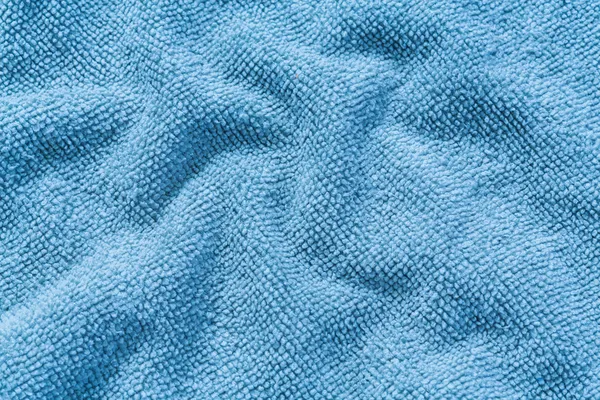 Modré mikro vláken tkaniny textura — Stock fotografie