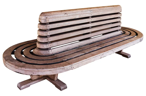 Stary styl kolejowe stacji drewno fotel — Zdjęcie stockowe