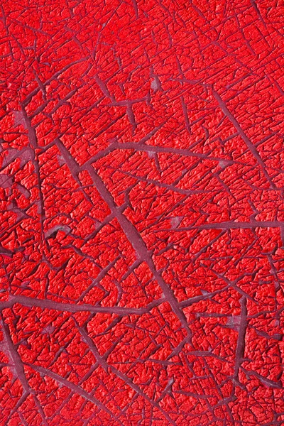 Rote rissige Farbe — Stockfoto