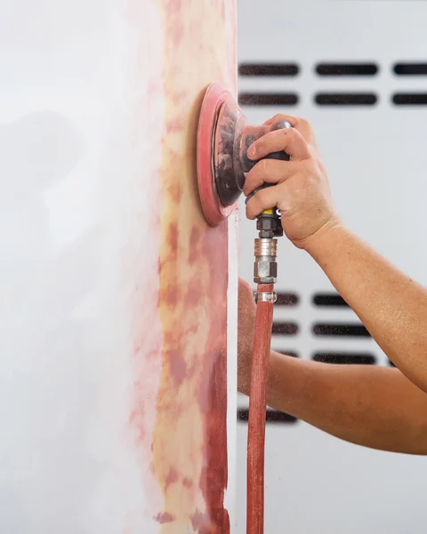 Car putty polishing — Stock Photo, Image