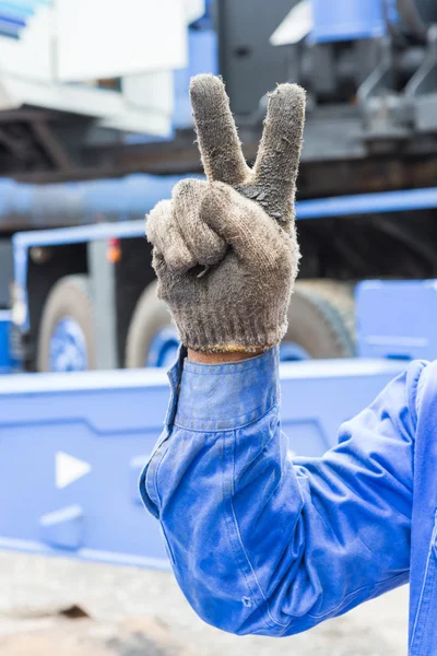 Señal de mano y dedo — Foto de Stock