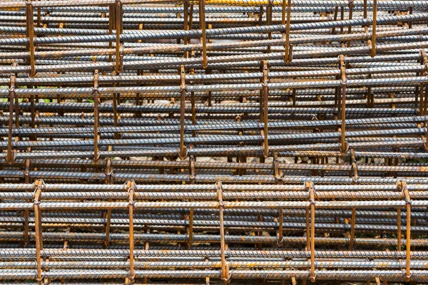 Barras de refuerzo oxidadas — Foto de Stock