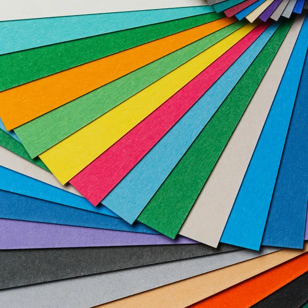 Colorful paper arrangement — Stock Photo, Image