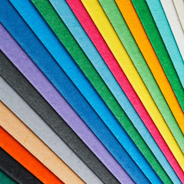 Disposizione della carta colorata — Foto Stock