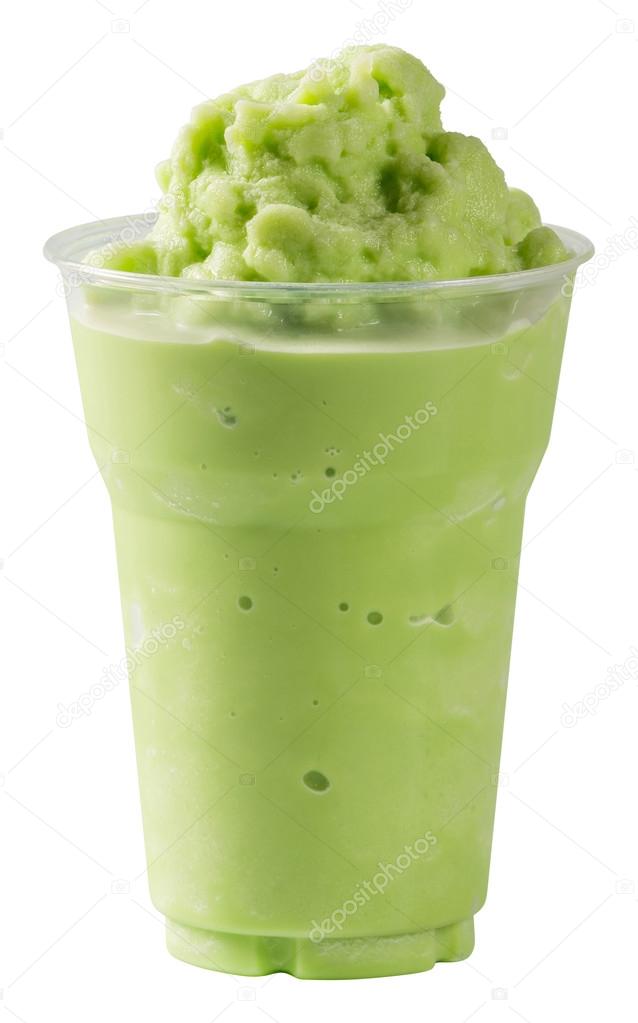 Milk Green tea smoothie