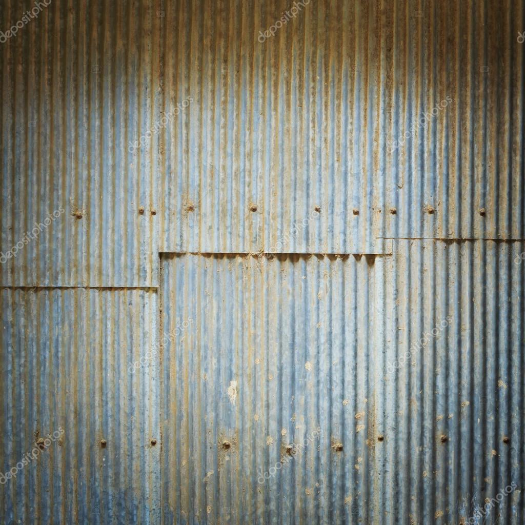 Hoja de zinc corrugado grunge estilo viñeta fotografía de stock