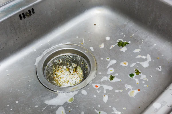 Schmutziges Waschbecken Stockfoto